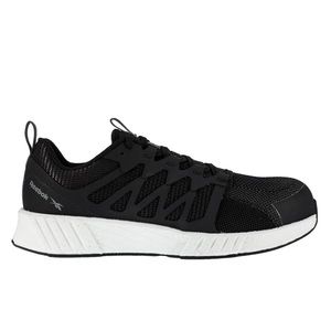 New Reebok FUSION FLEXWEAVE™ WORK Black/White Athletic Work Sneakers Womens 9.5M